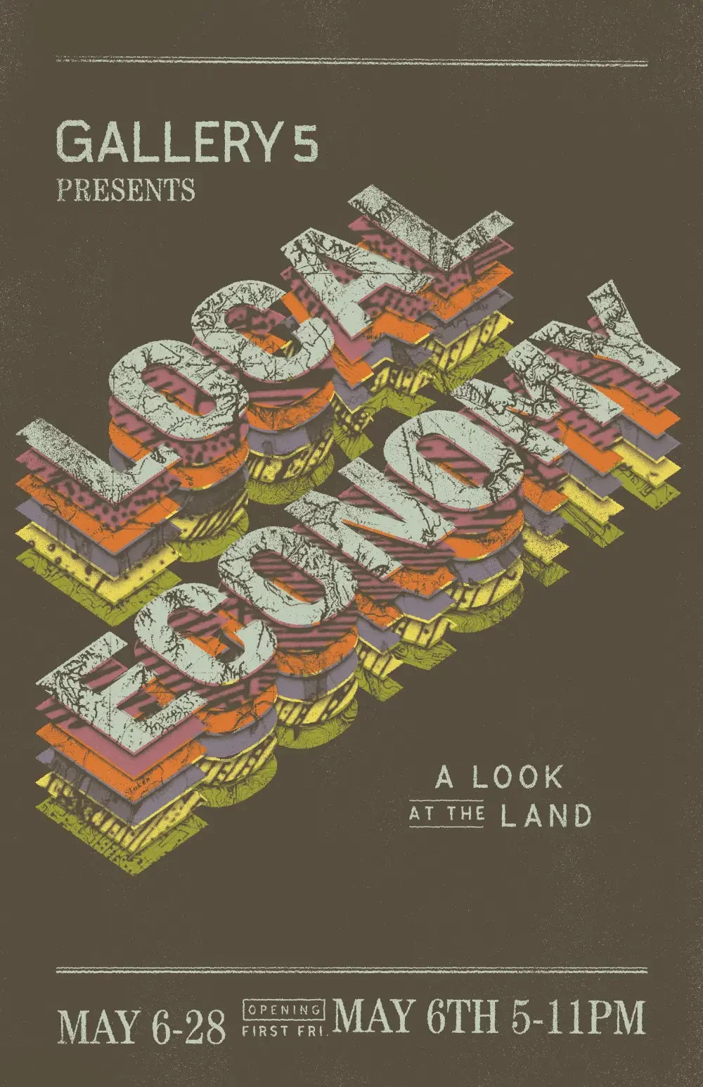 Local economy event poster designed for Gallery5.