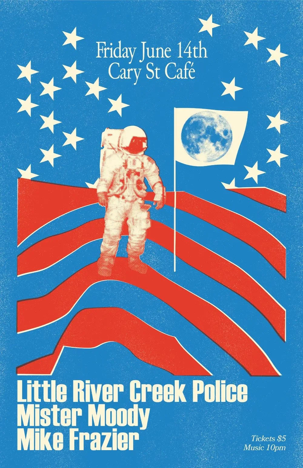 Concert poster designed for Little River Creek Police.