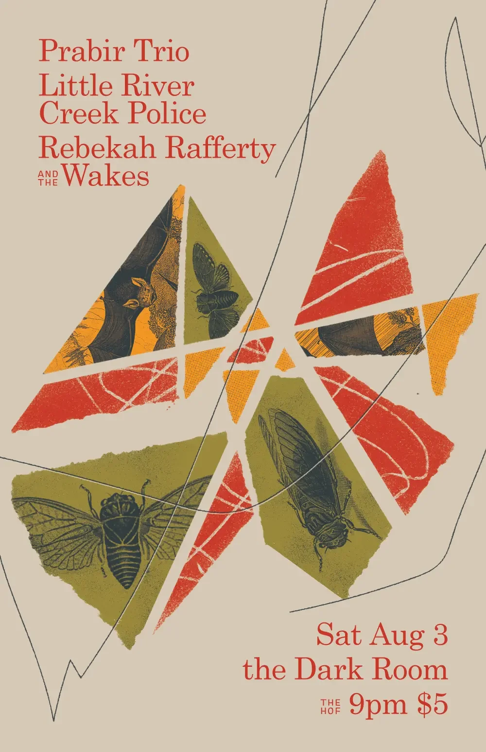 Show poster designed for the Prabir Trio.