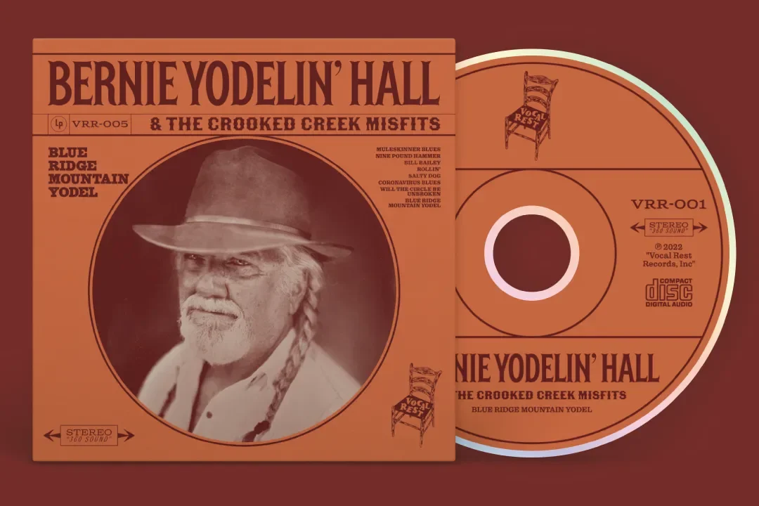 Front cover artwork for Bernie Yodelin Hall CD