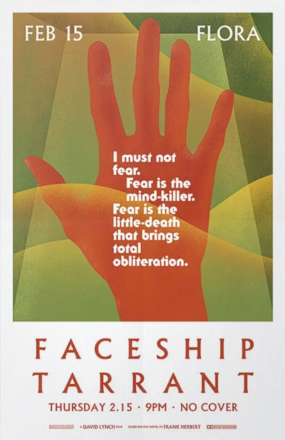 Show poster designed for Faceship.