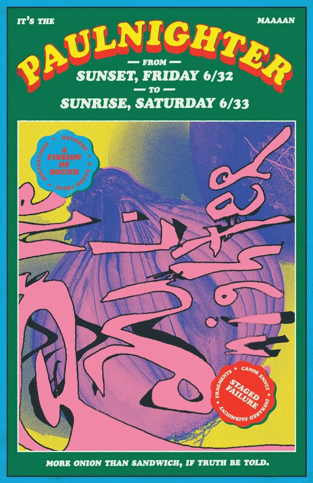 Fundraiser poster designed for Paul Nighter.