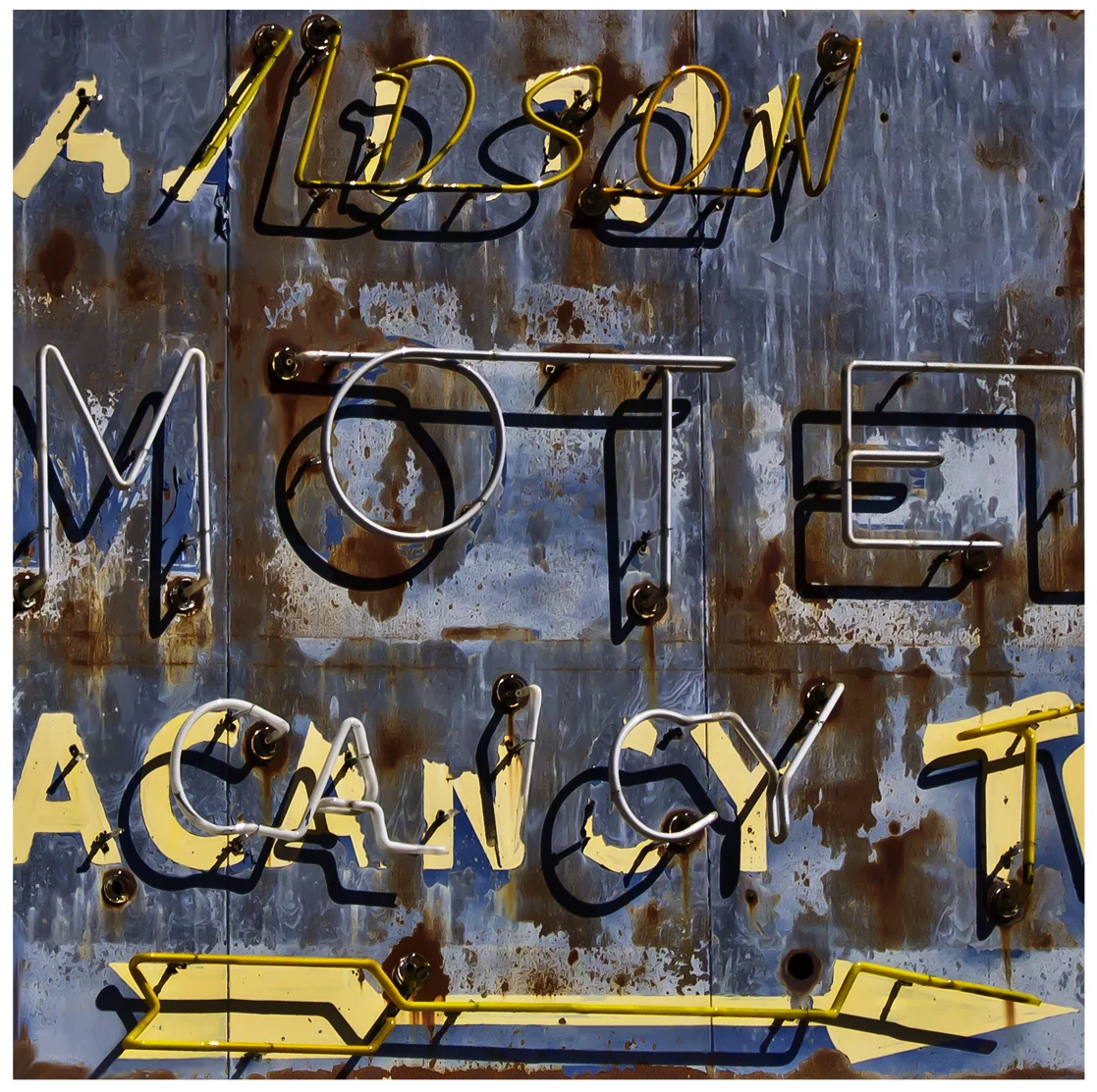 Decaying Motel Sign