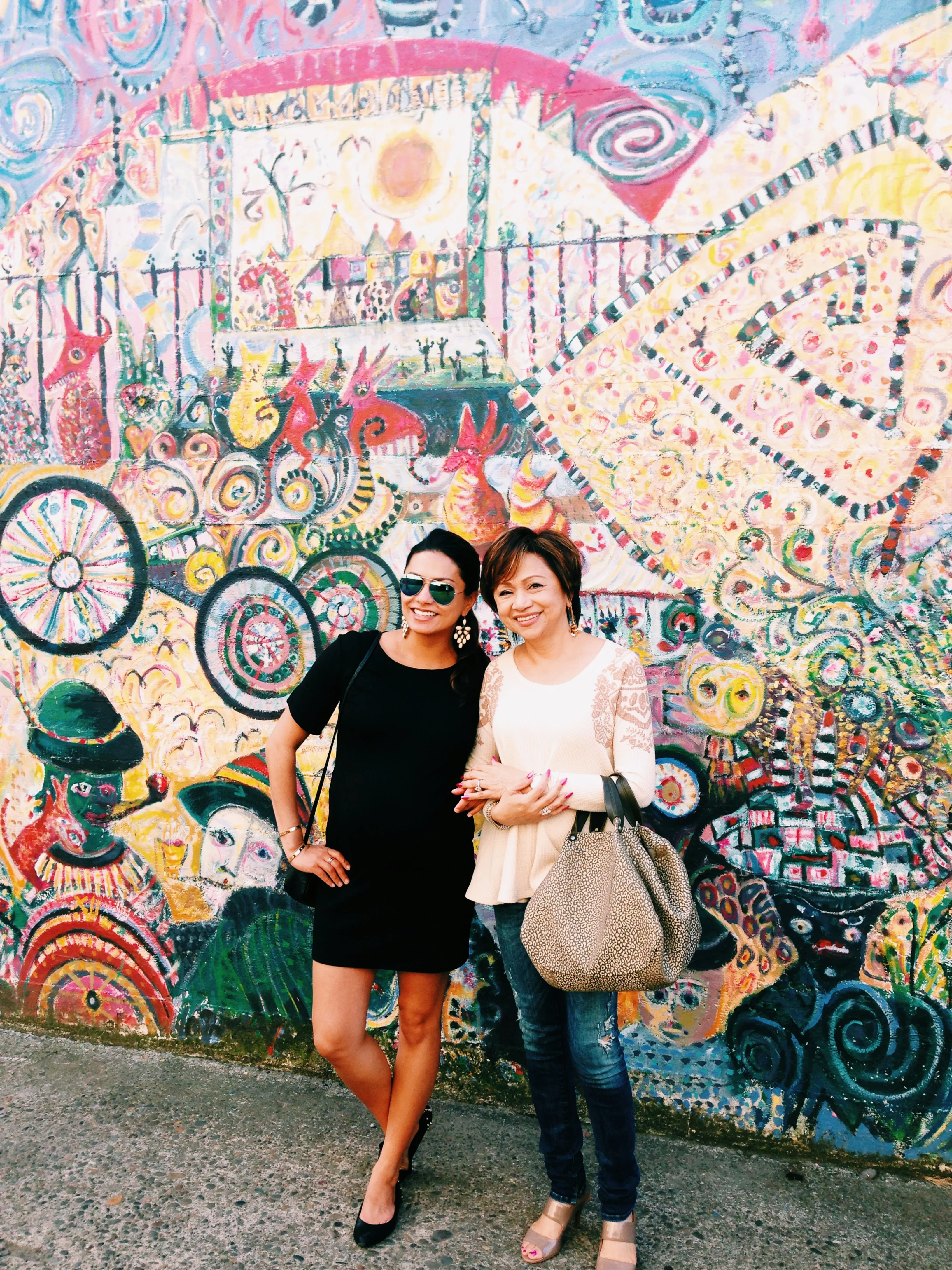 Artsy fartsy wall in downtown Eugene. 