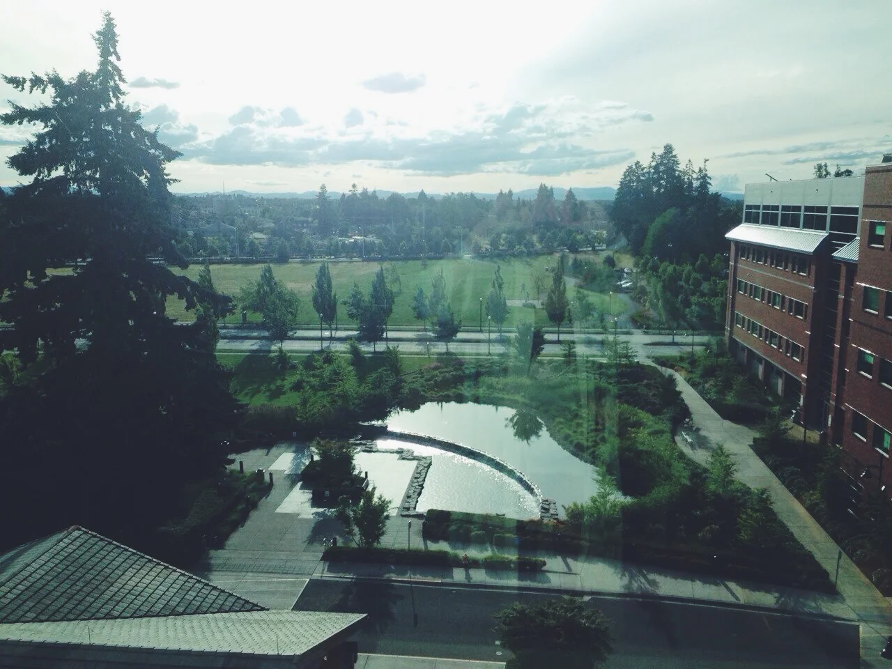 The gorgeous view from our hospital room. 