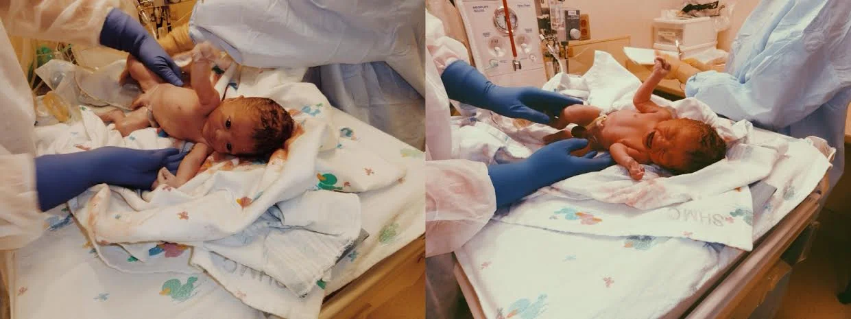 For being a little guy, the nurses and doctors were impressed with his set of lungs.