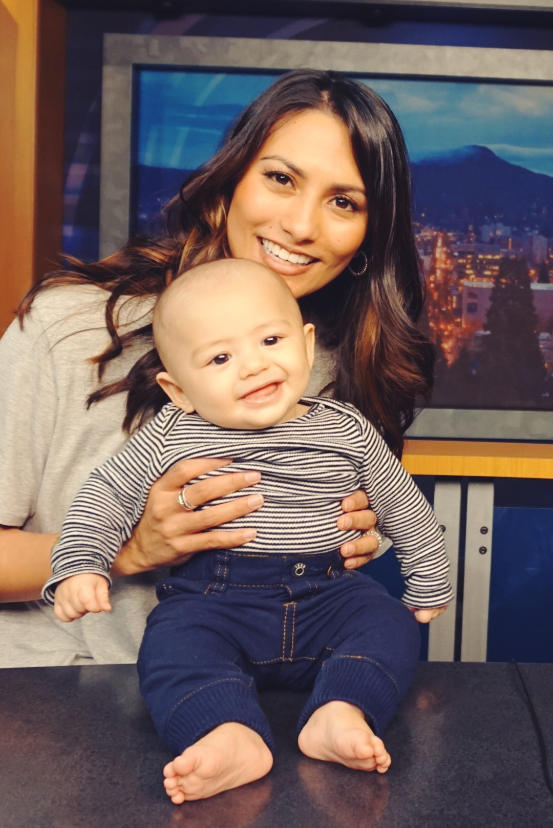 I still can't believe that he was in my belly just four months ago!