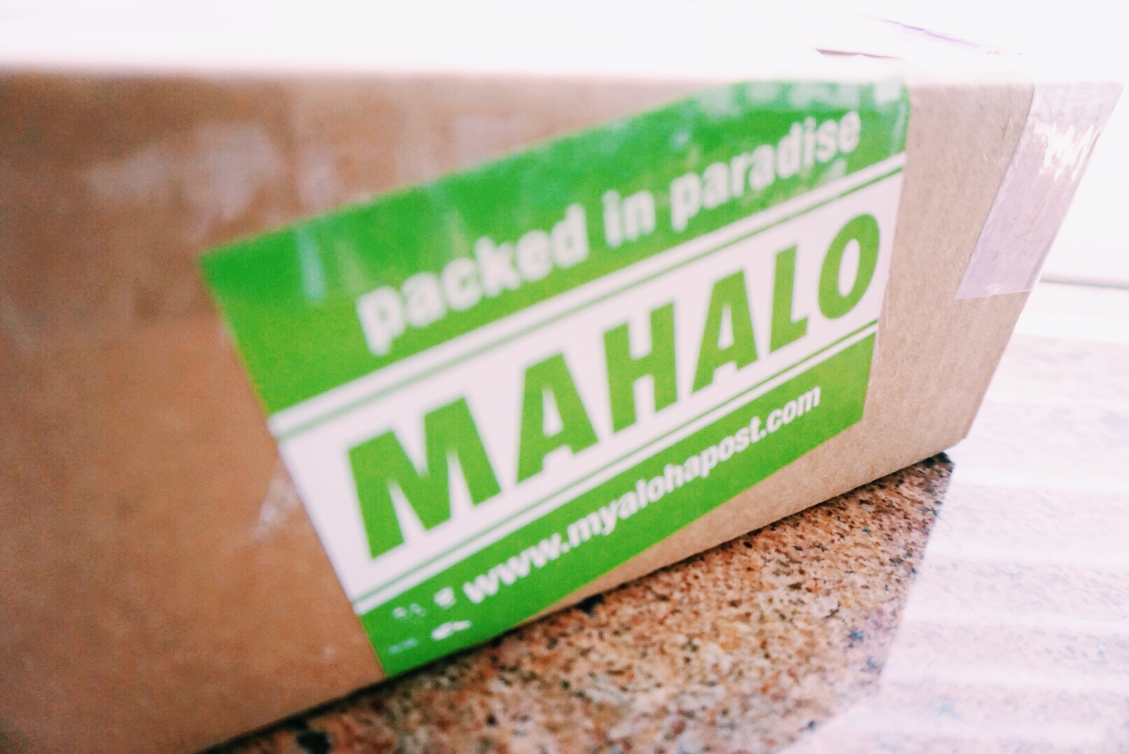 I love the stickers & stamps on the package. 