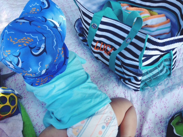 Practicing his crawling stance (6 months old).