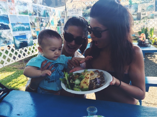 Q is for quinoa! Pupukea Grill has the bombest grindz. 