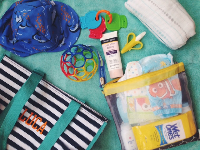 More on Luca's beach bag essentials at the bottom!
