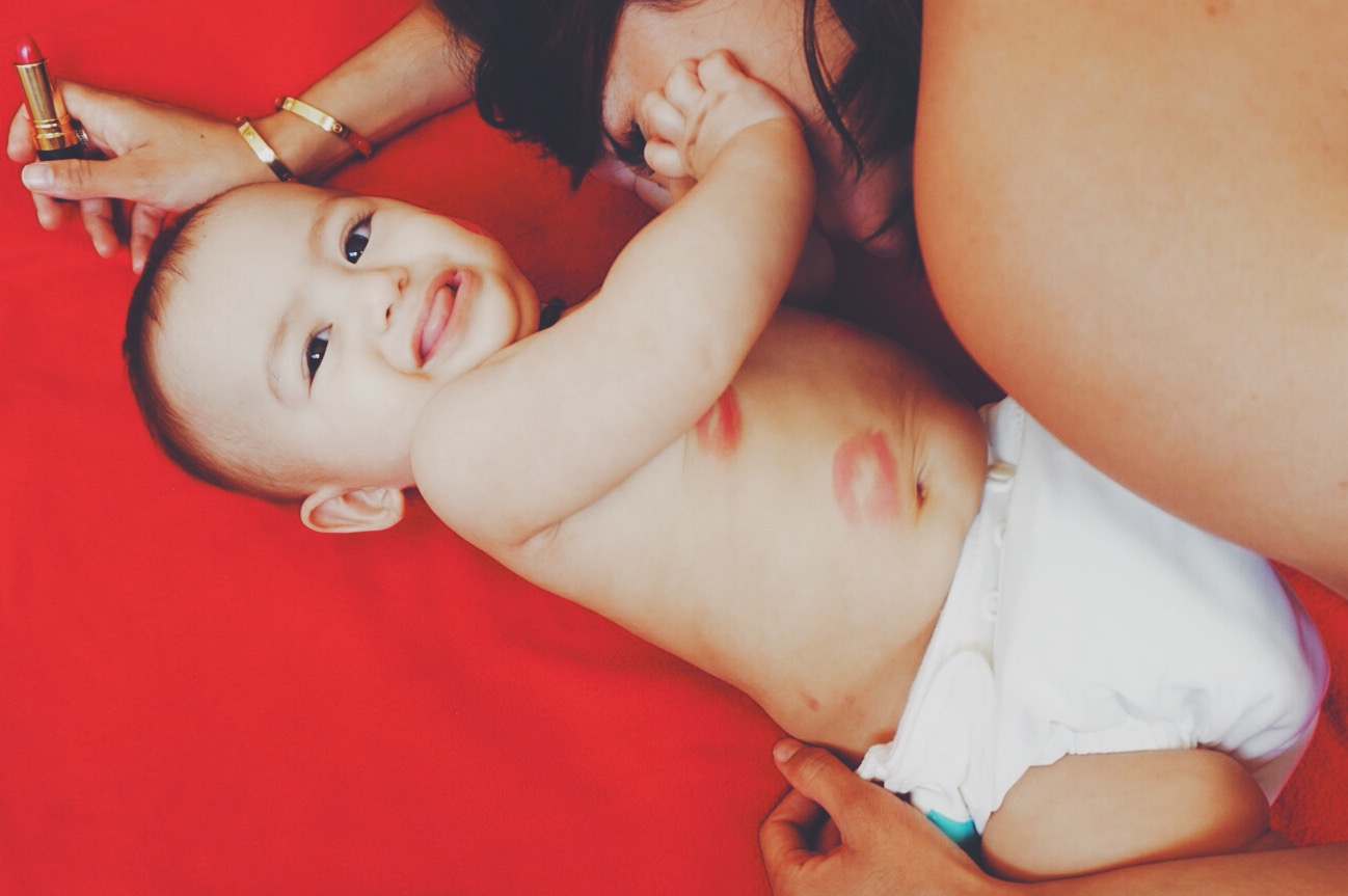 .....how he really felt. "stop it already mommy!"