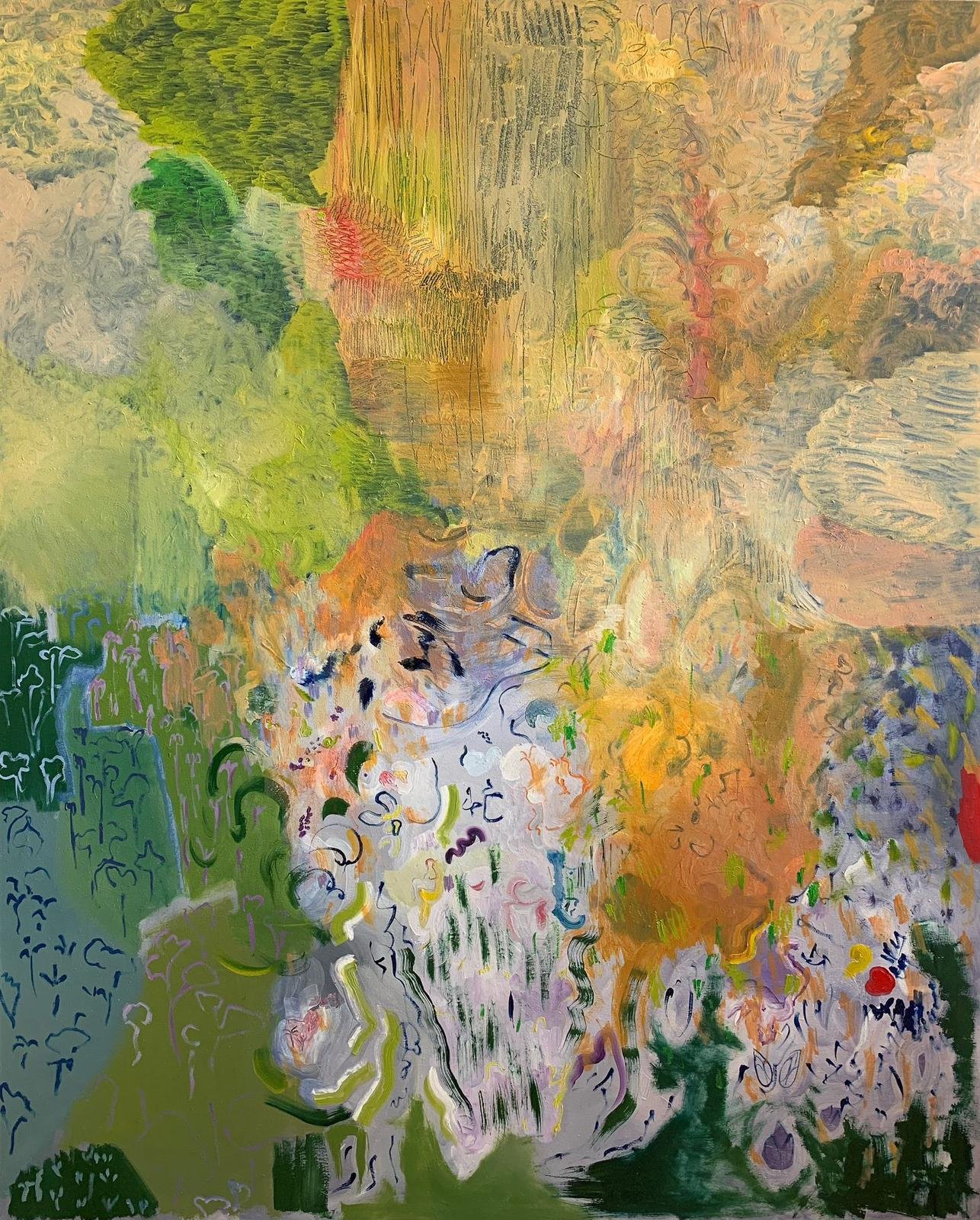 Into the woods Oil on canvas 150 × 120 cm 2023