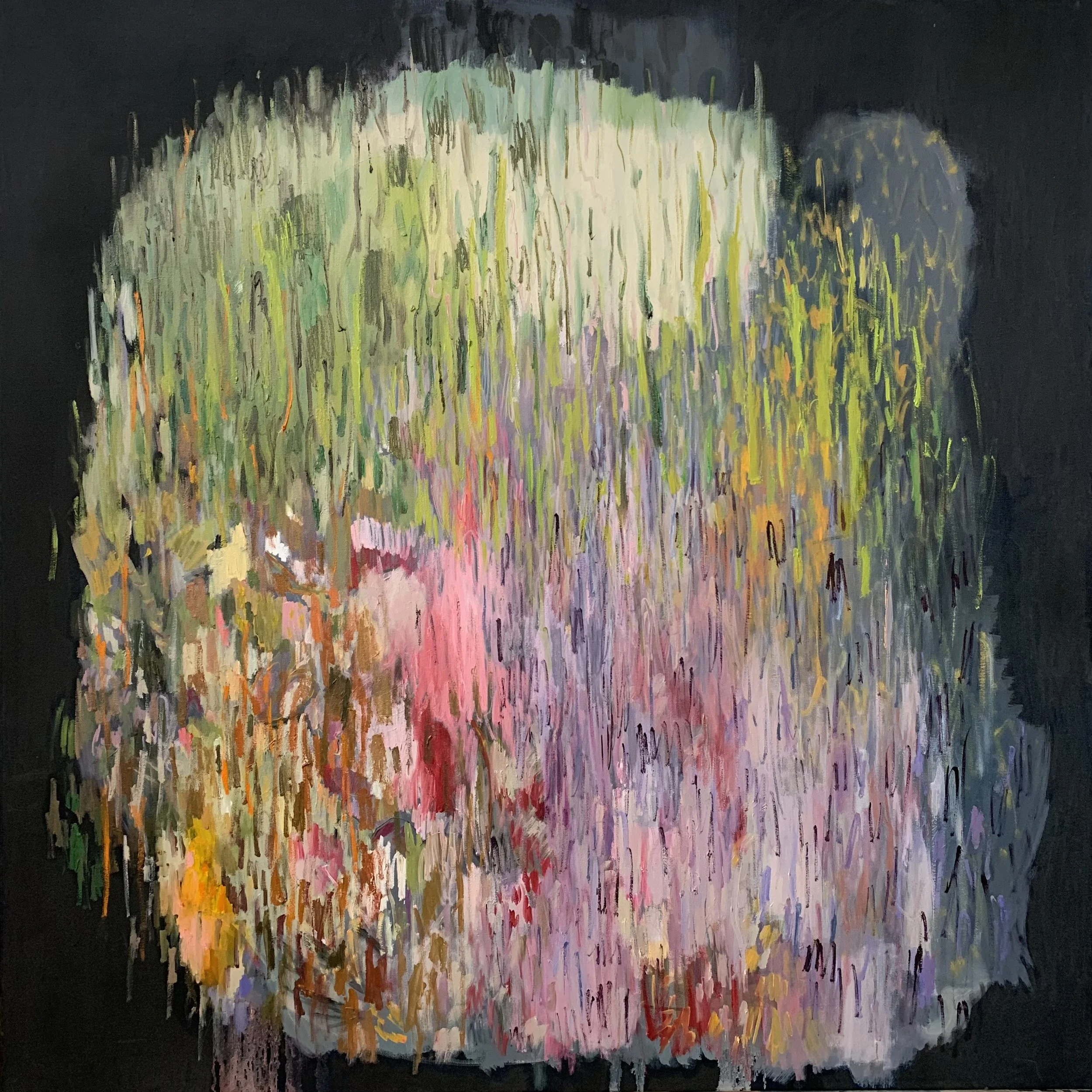 Pond Life Oil on canvas 100 × 100 cm 2023