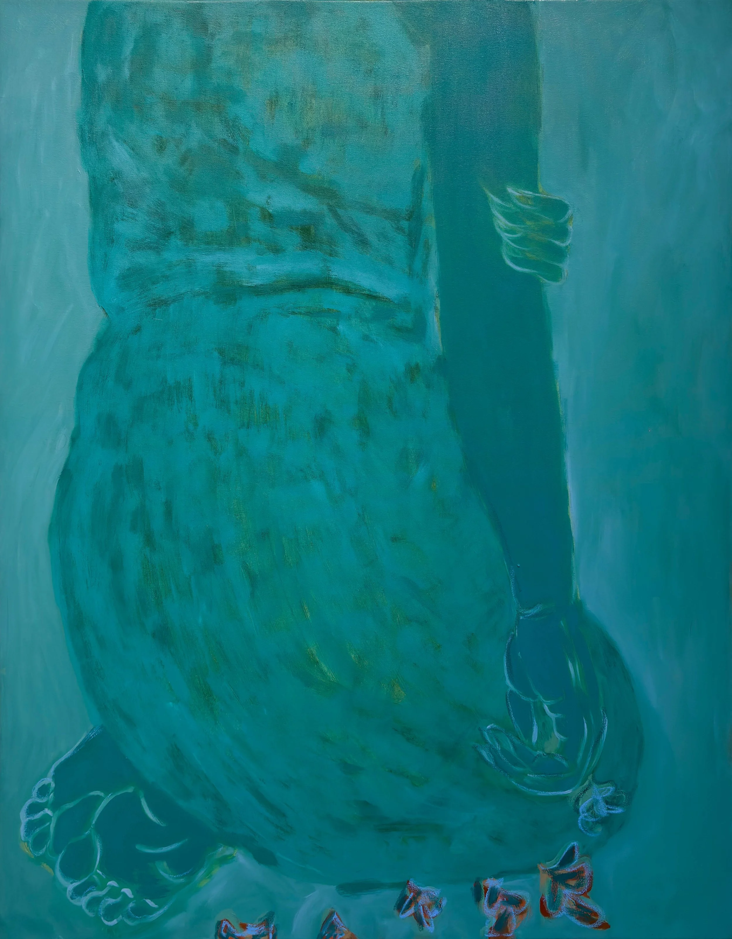 Malai (Garland) Oil and oil stick on canvas 76 × 61 cm 2025