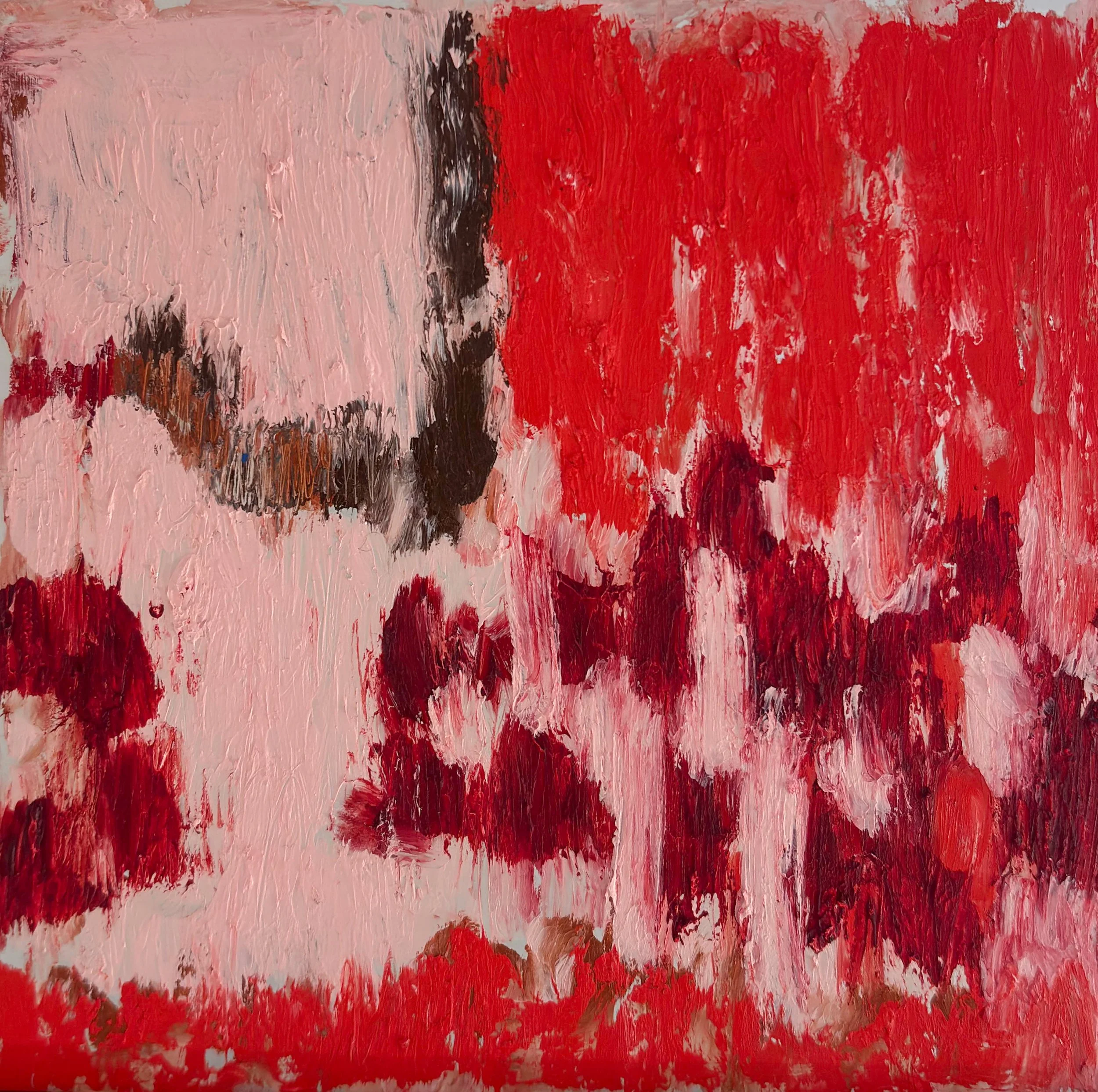 Study Oil stick on aluminium 12.7 × 12.7 cm 2025