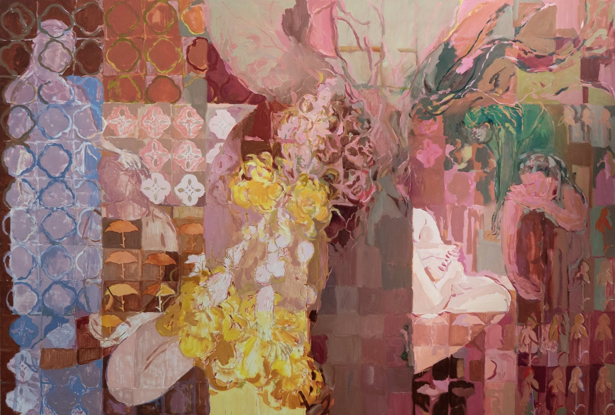   At the chapel   Oil on canvas  195 × 280cm  2026 