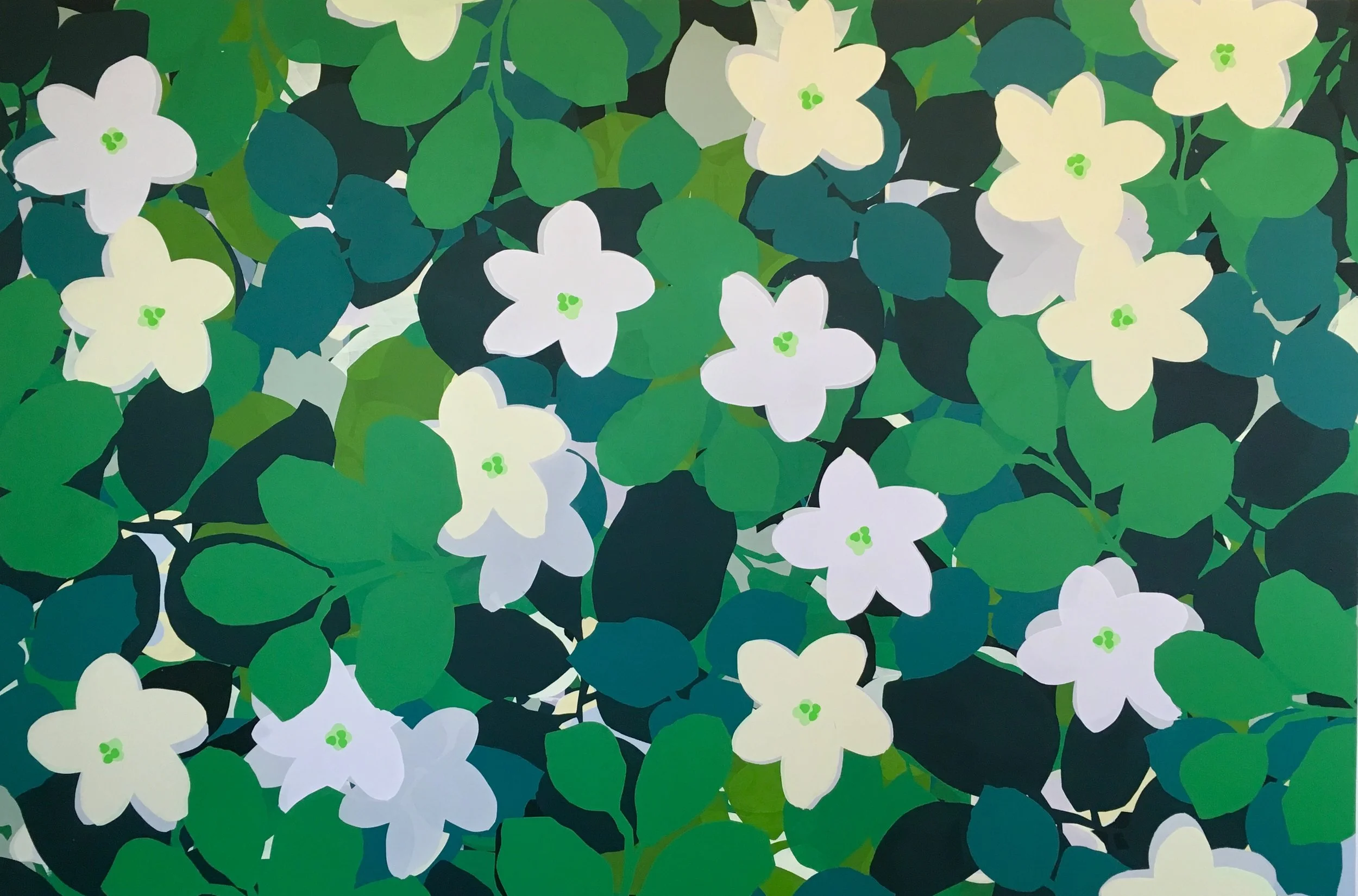 Jasmine. 2017. Acrylic on Panel. 40" x 60"