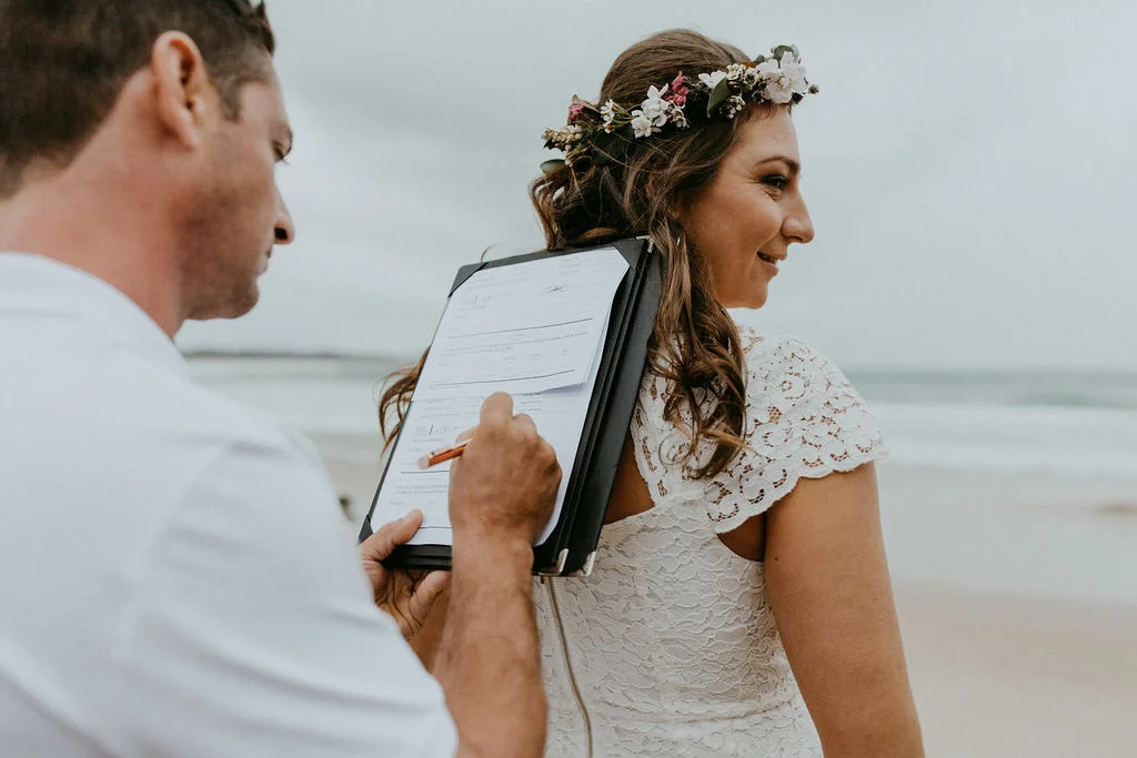 Legals Only Ceremony at the Beach