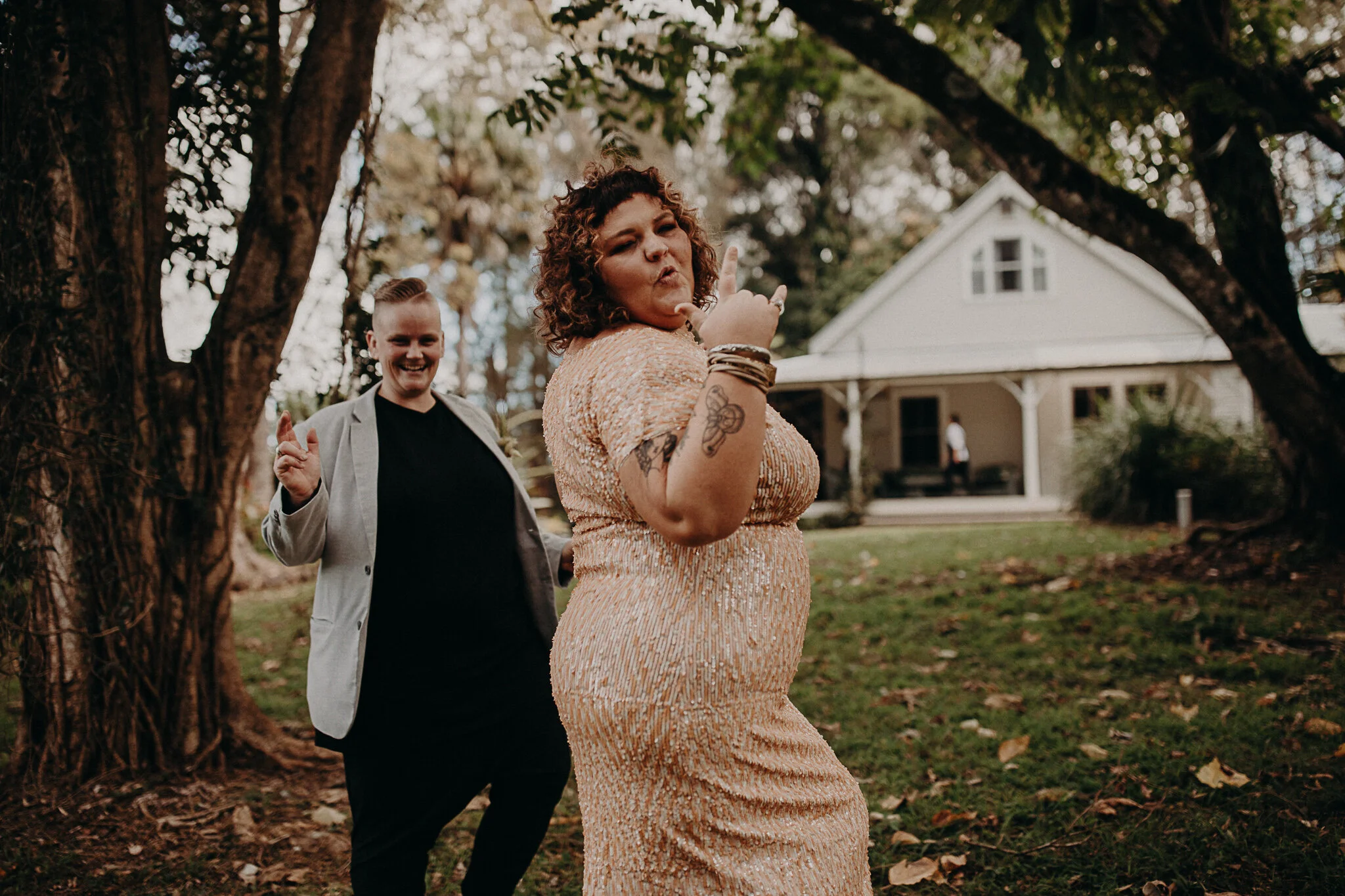 Sarah and Kym’s intimate BackYard wedding