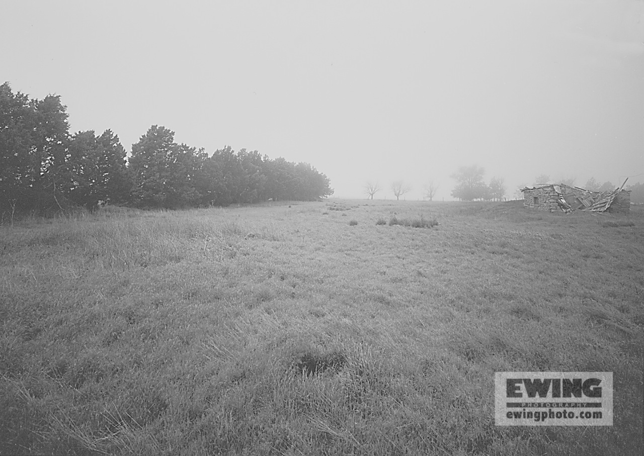 Fog, Abandoned Ranch Pawnee Grasslands, Colorado