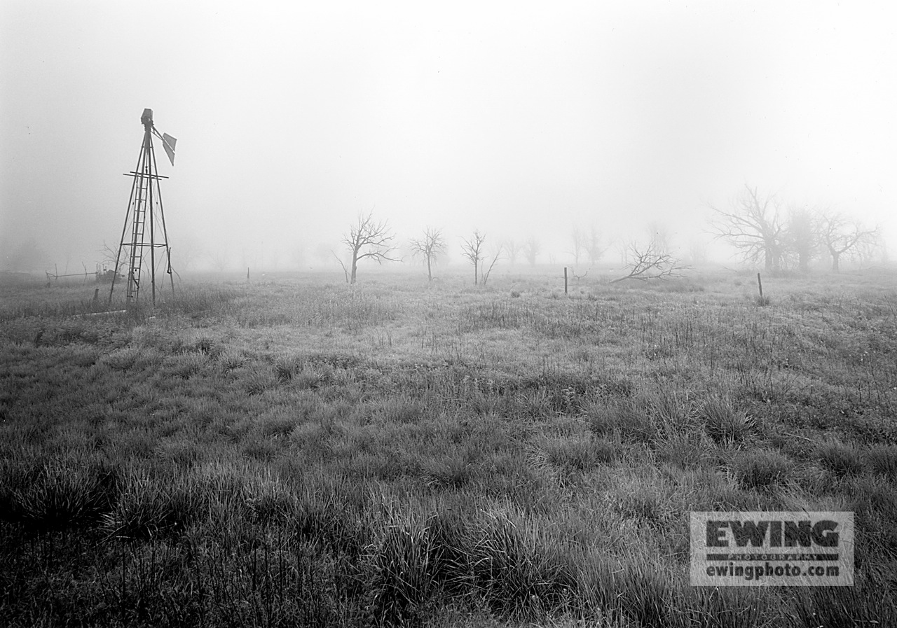 Fog, Abandoned Ranch Pawnee Grasslands, Colorado 