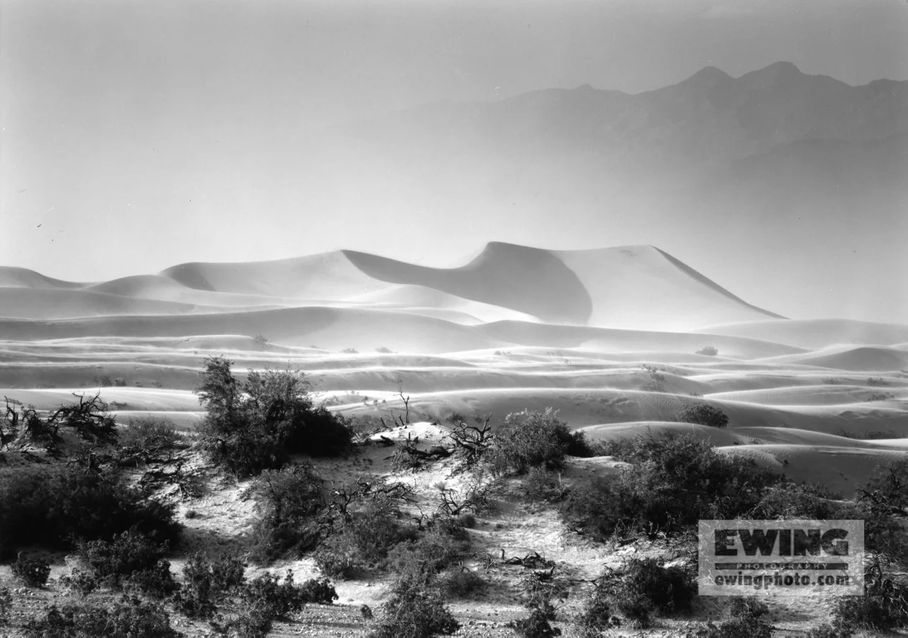 Mosquito Flat Sand Dunes Sand Storm Death Valley, California