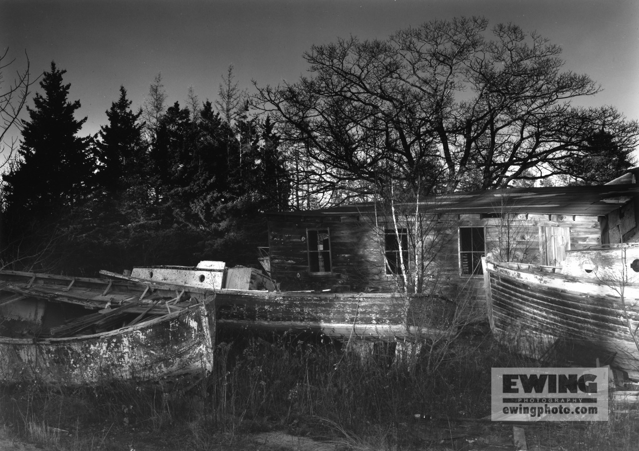 Andrew's Boat yard, November, Sorrento, Maine 