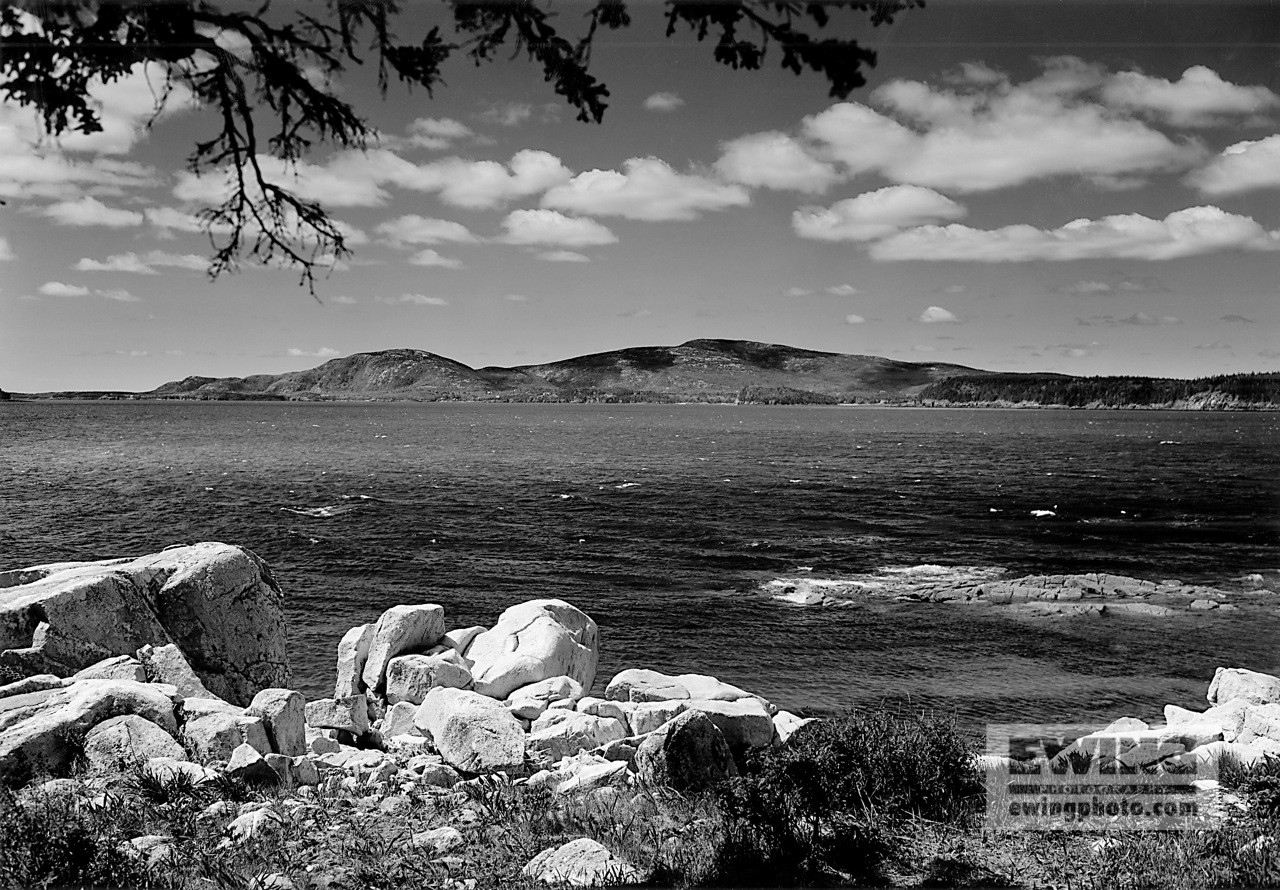 Acadia Mountains from Yellow Island Frenchman Bay, Maine 