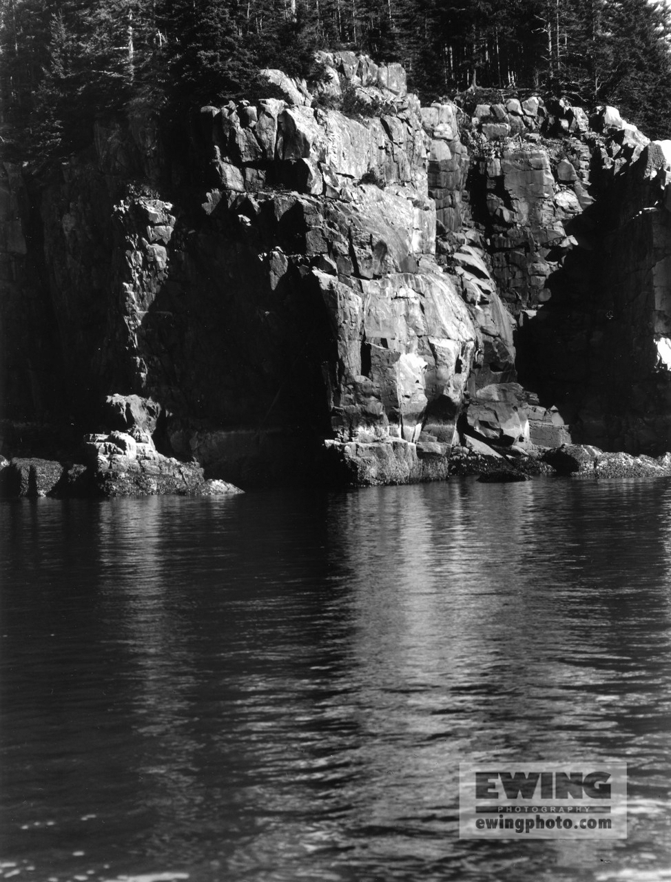Cliffs of Ironbound island , Maine 