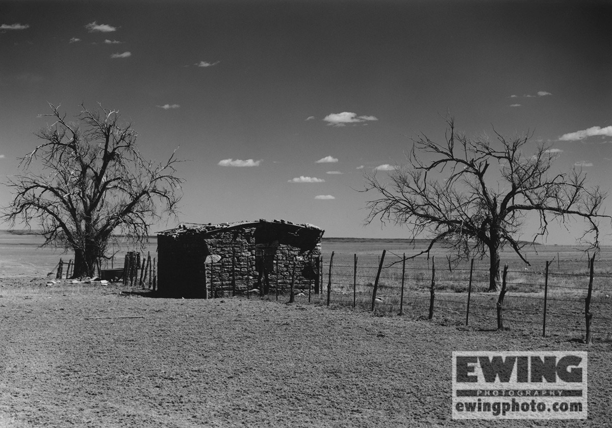 Stone house North of Farley, New Mexico 