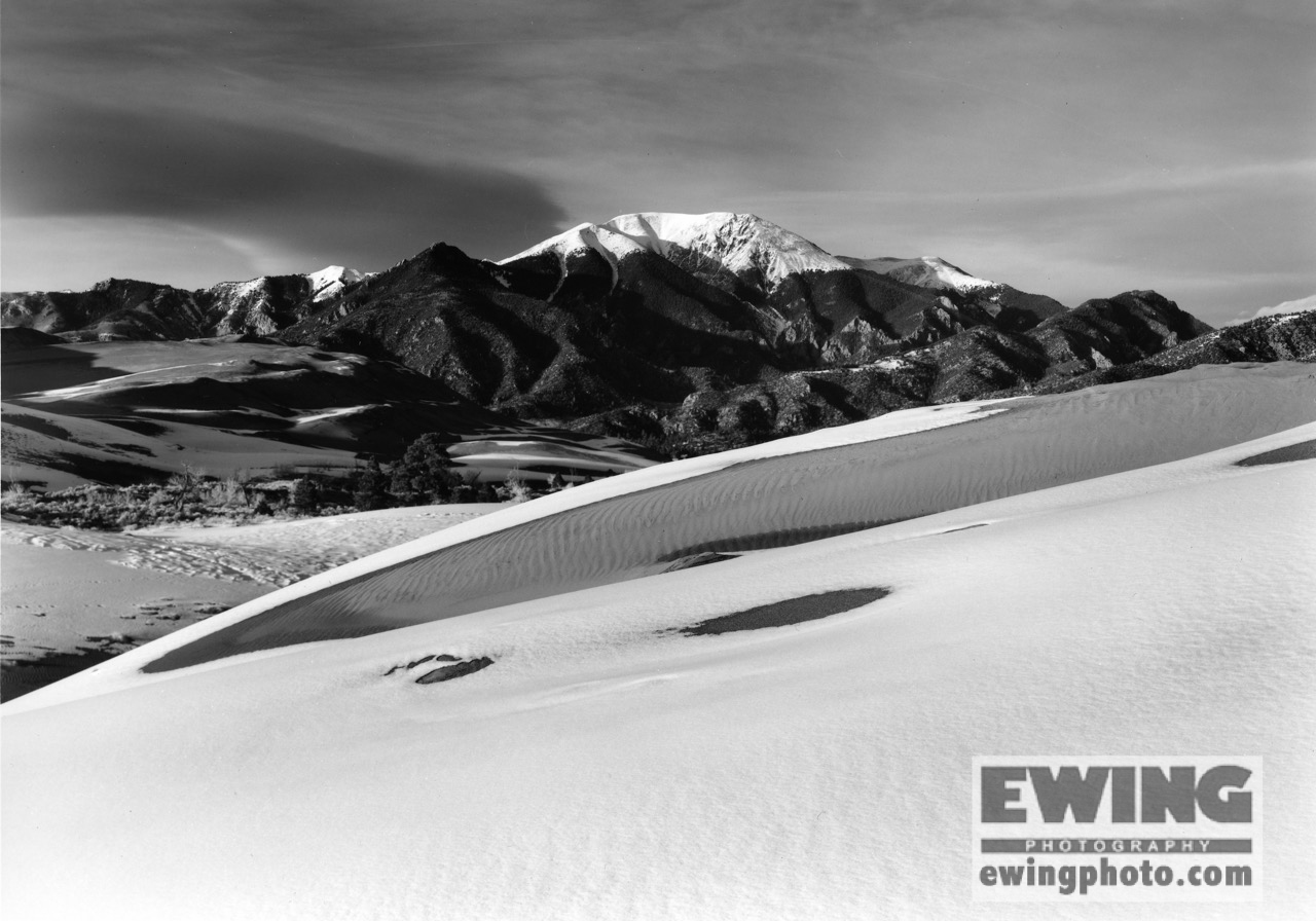 Mount Herard Great Sand Dunes National Park After Snow