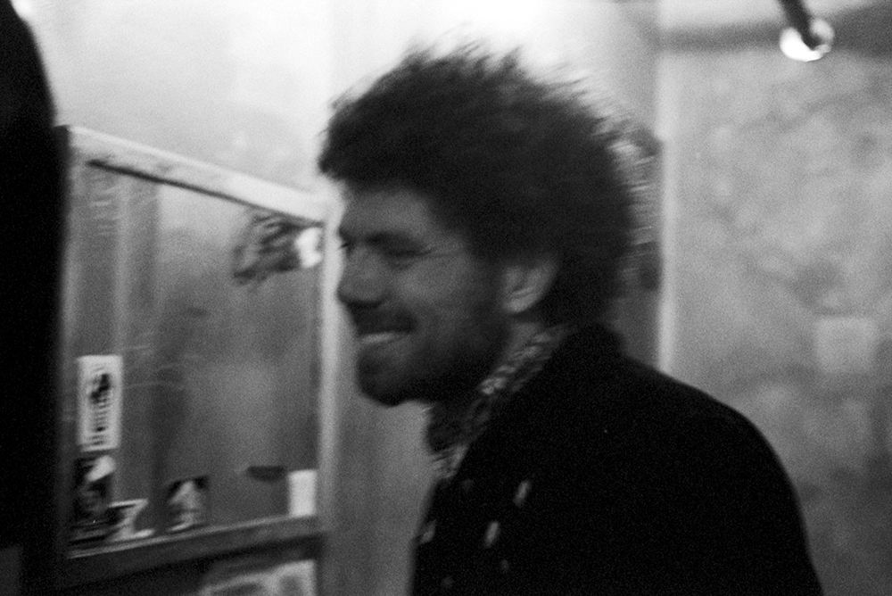 Joe Ryan from POND after taking a piss in the trough. I got stage fright.