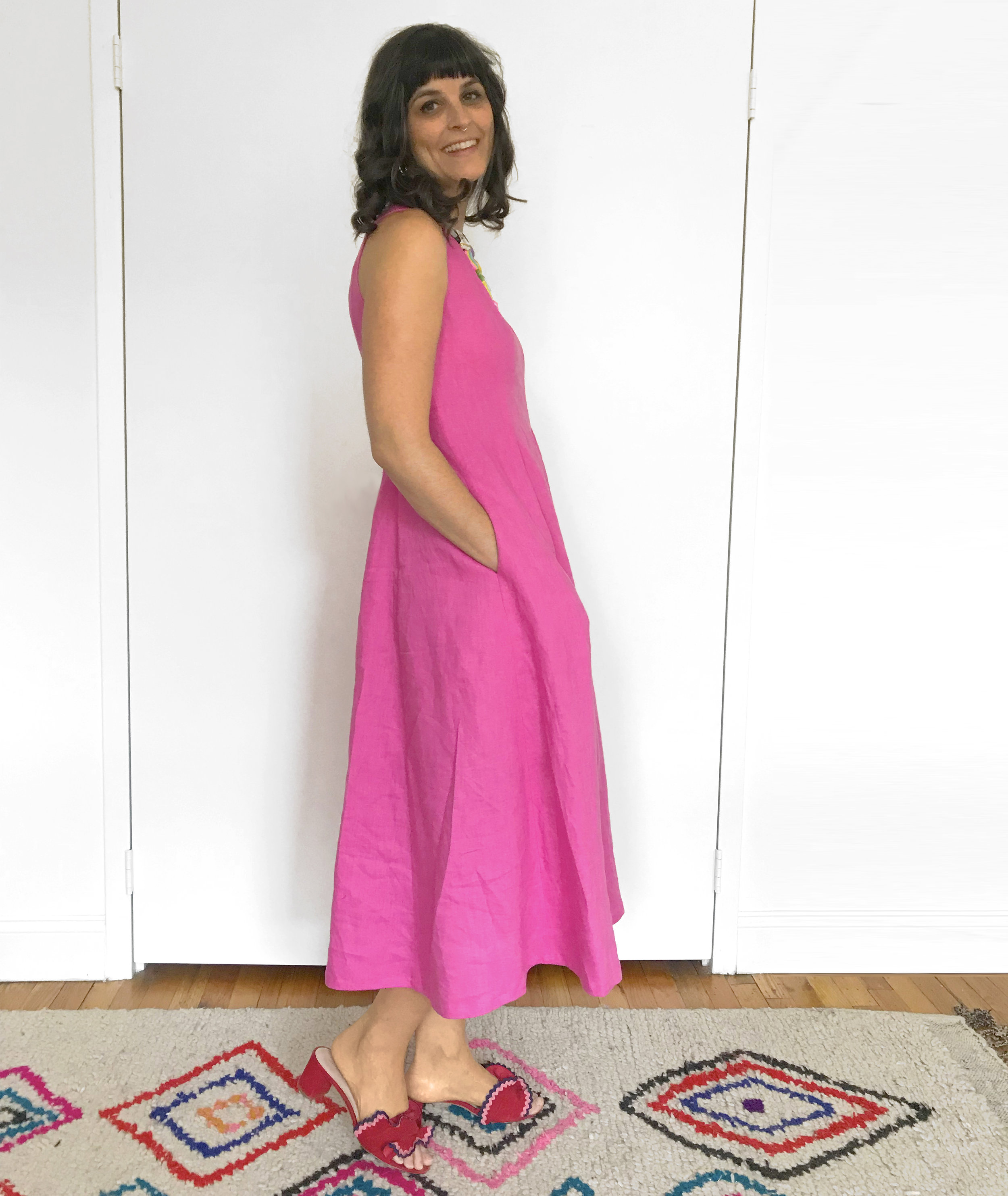 3 side view pink linen dress.jpg