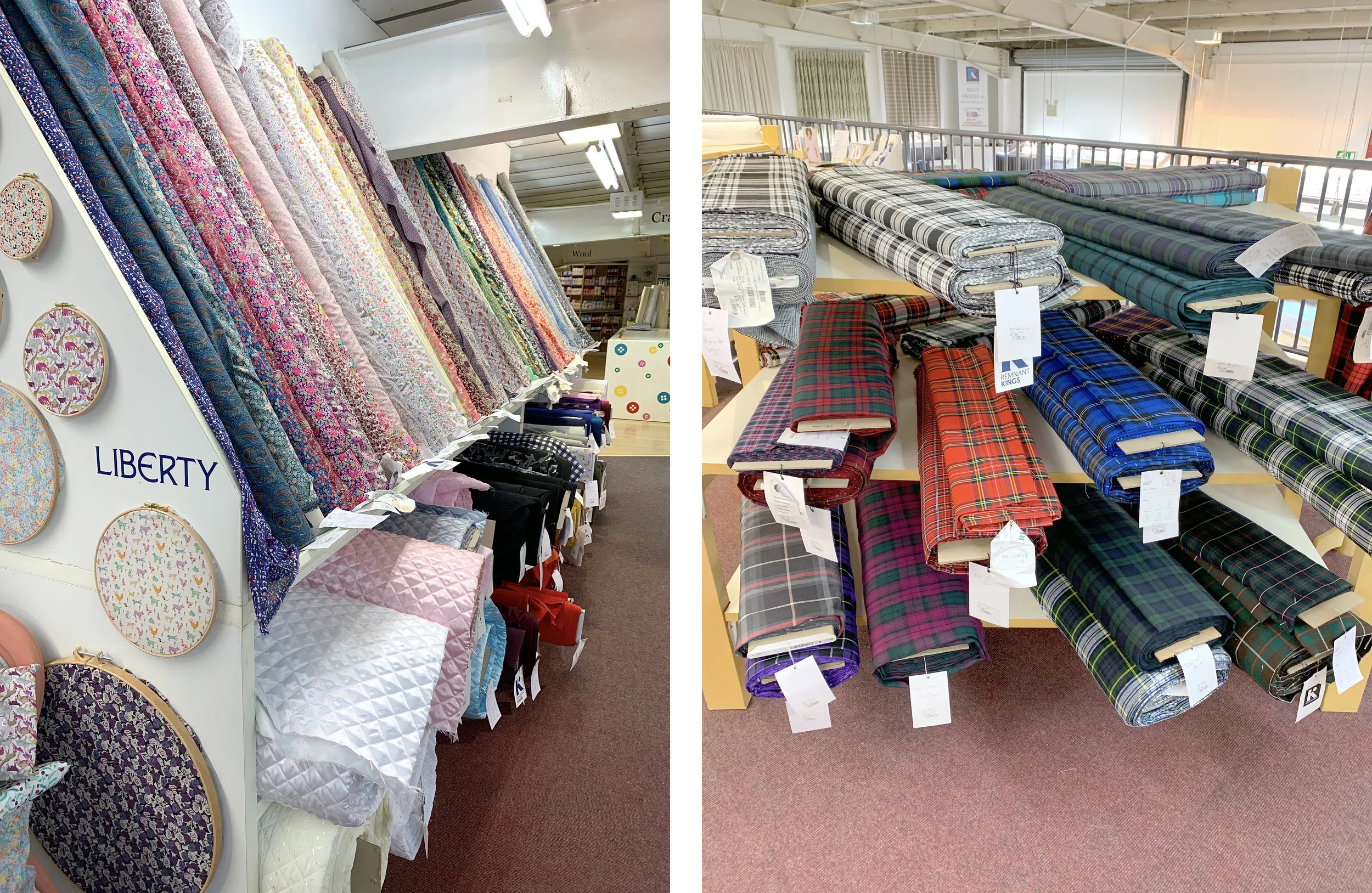 Liberty Tana Cotton Lawn and tartan - perfect souvenirs from the UK!