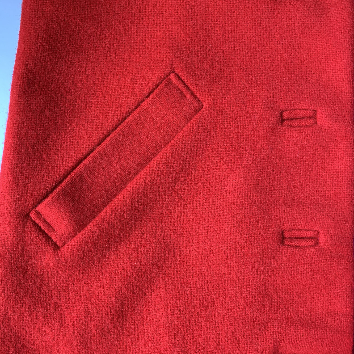 RED WOOL DREAM COAT - STEP UP SEWING — BURIED DIAMOND