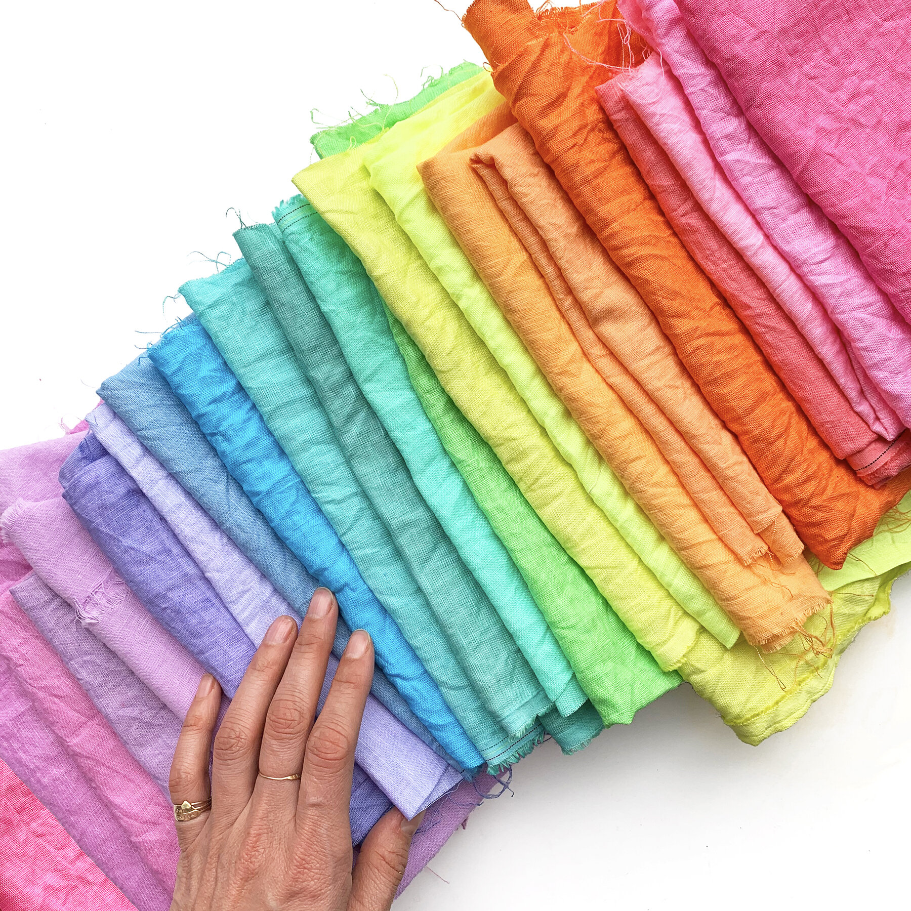 What happens when you dye synthetic fabric? 