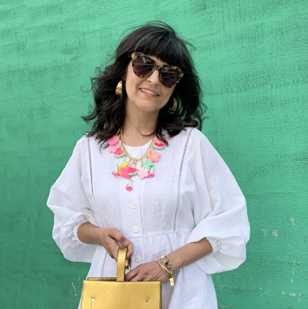 WHITE LINEN VINTAGE BUTTERICK 5744 - ENTRE-DEUX TRIM TUTORIAL