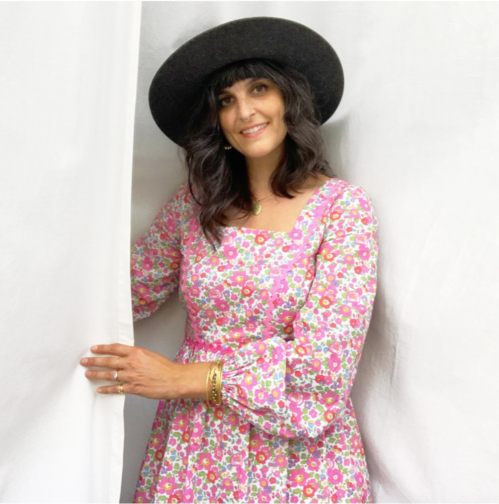 VINTAGE MADE NEW: 1972 McCALL'S 3131 IN PINK LIBERTY LAWN WITH RIC RAC