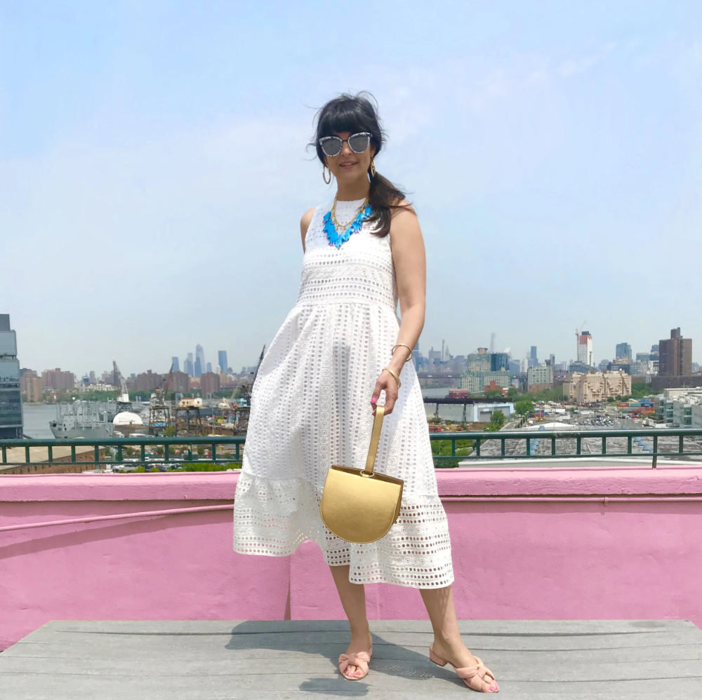 WHITE COTTON EYELET McCALL'S M7948 - PATTERN REVIEW