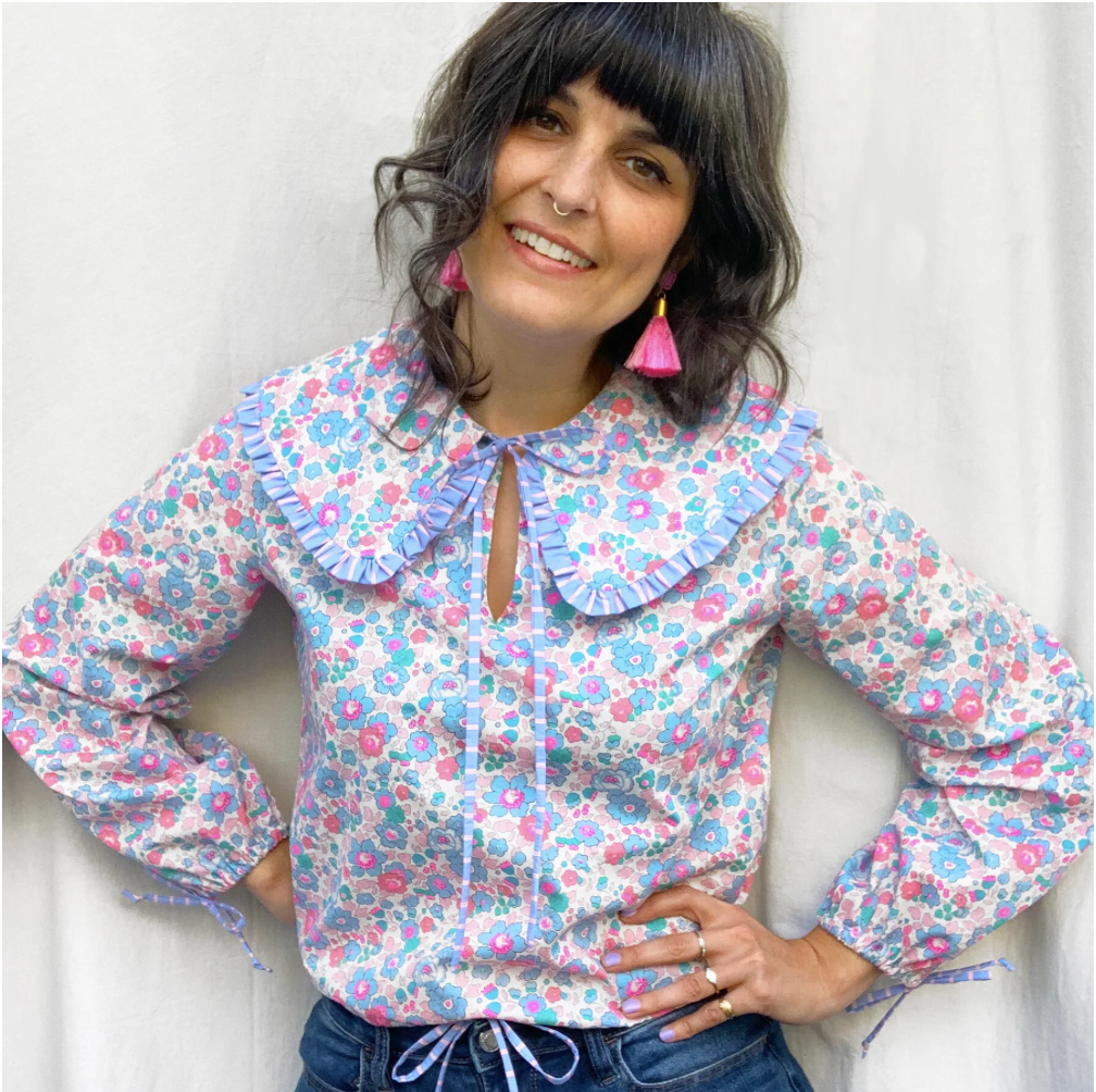 GIANT RUFFLED COLLAR - Vintage Simplicity 8148 &amp; Some Super Special Liberty Lawn