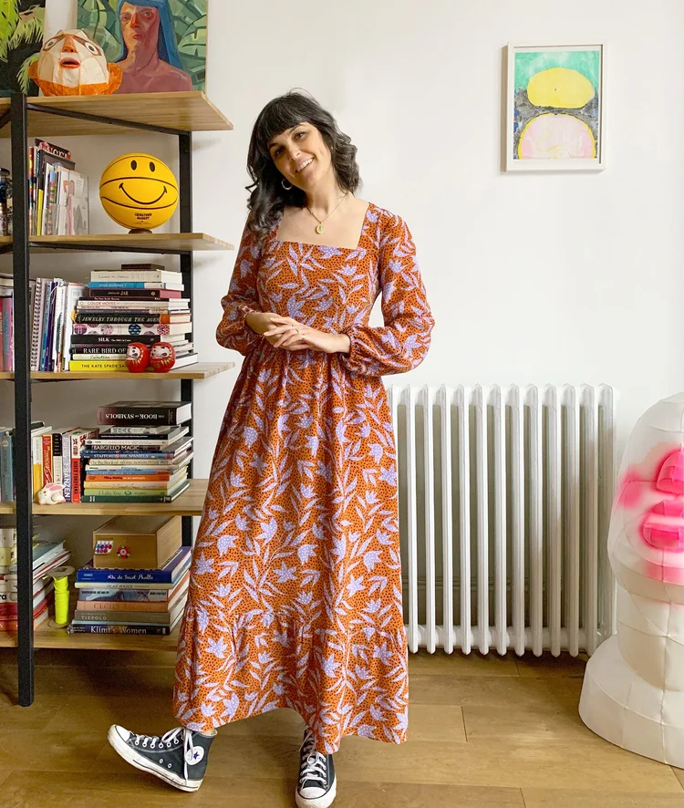 Old Sand Diune Silk Dress