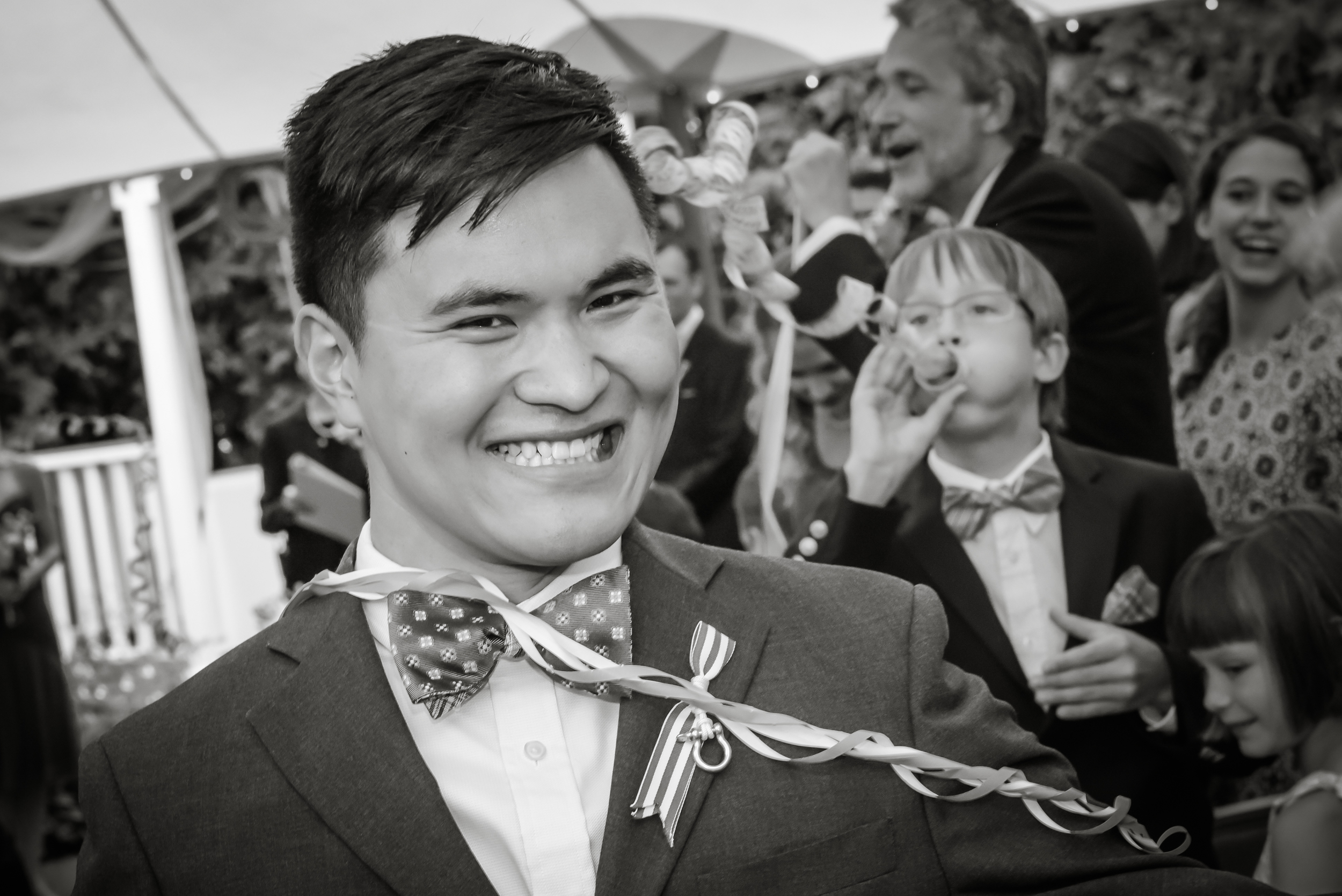 Happy groom at the Exeter Inn In Exeter, NH