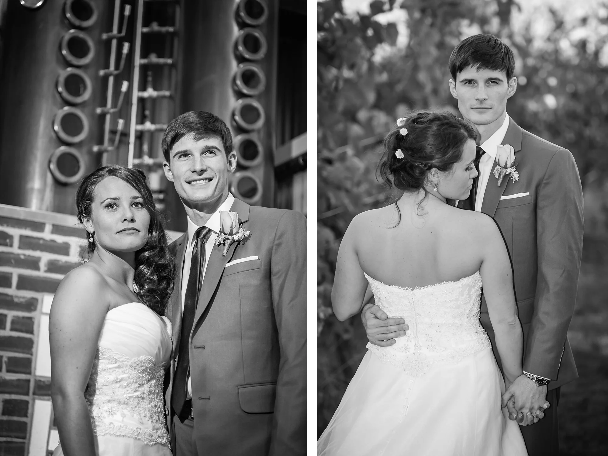 Bride and Groom at Flag Hill Winery in Lee, NH, photographed by Mike Sears Photography
