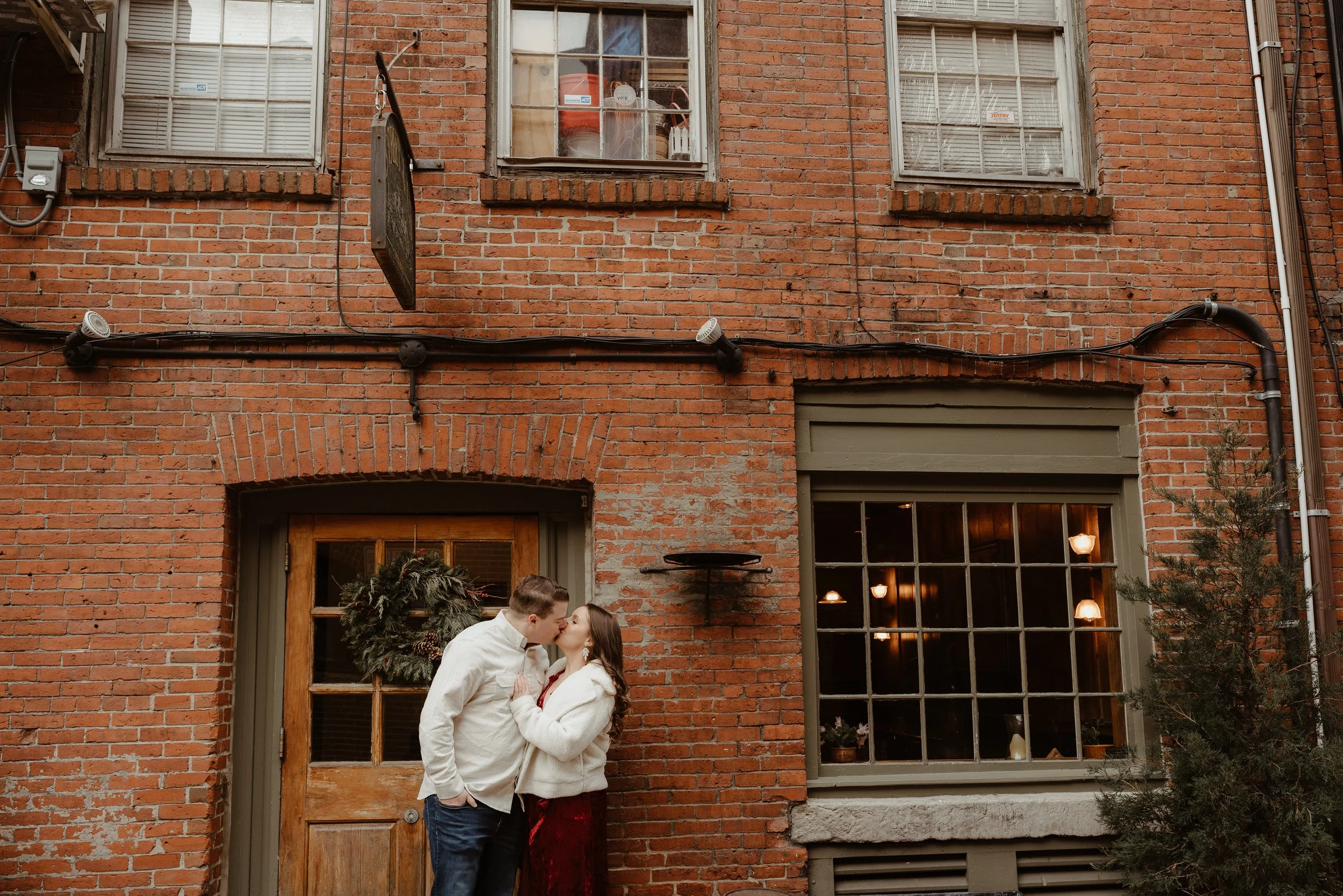 Lauren &amp; Jack || Portland, ME Winter Engagement