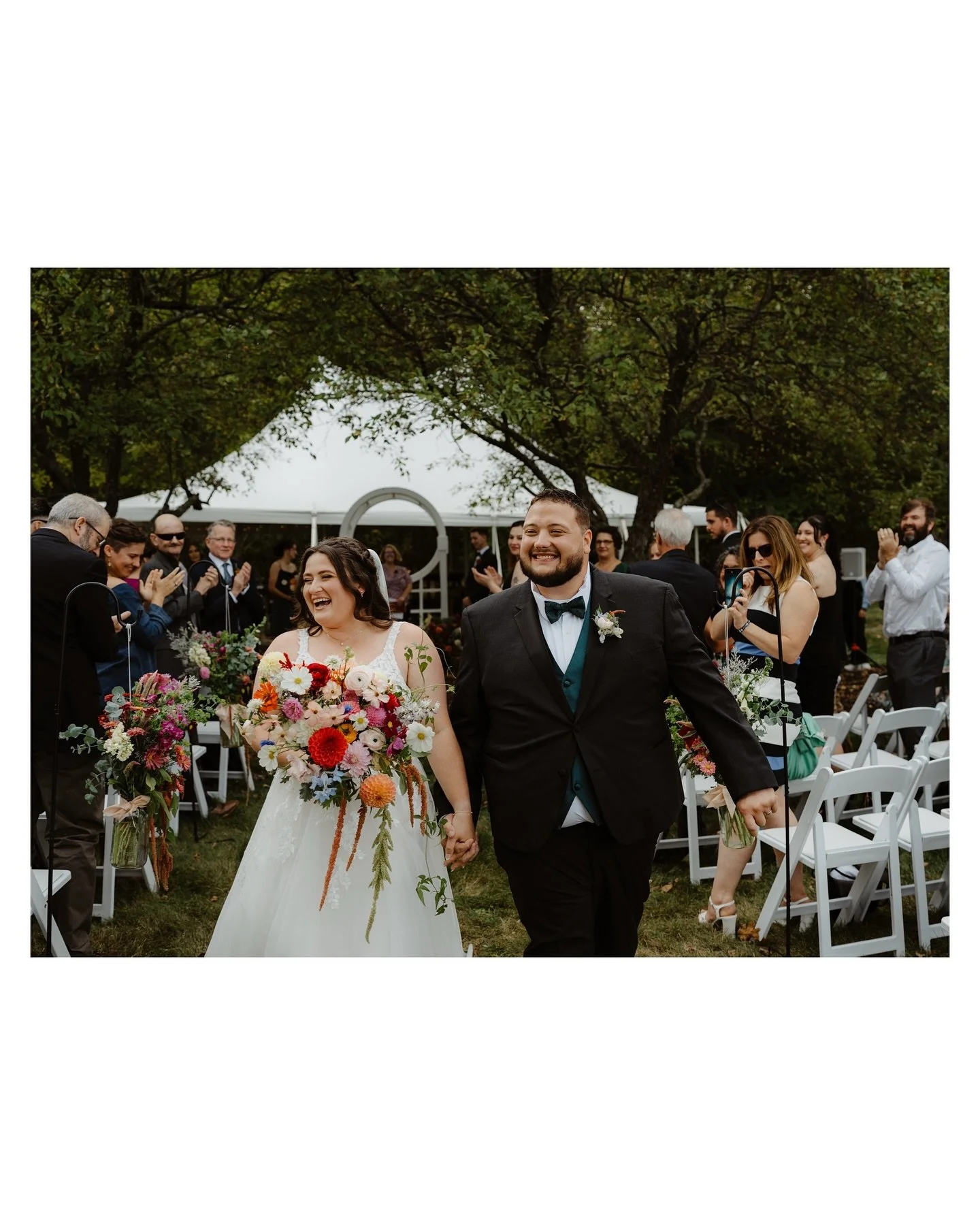 Mia and Zach said &ldquo;I Do&rdquo; on a picturesque fall day on Lake Winnisquam! Congratulations you two!!