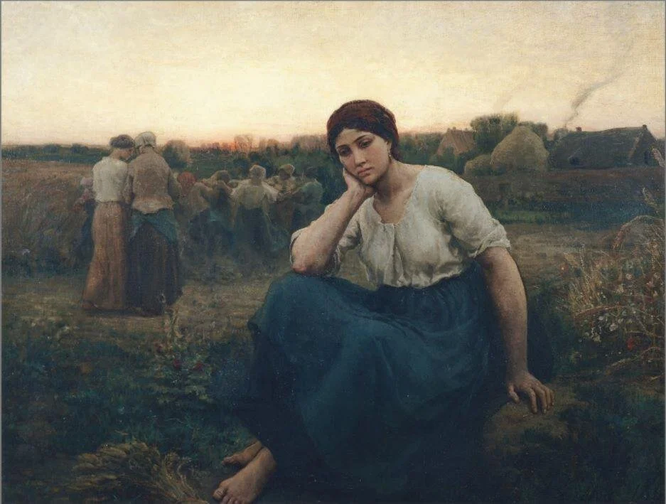 Jules Breton, El atardecer, 1860