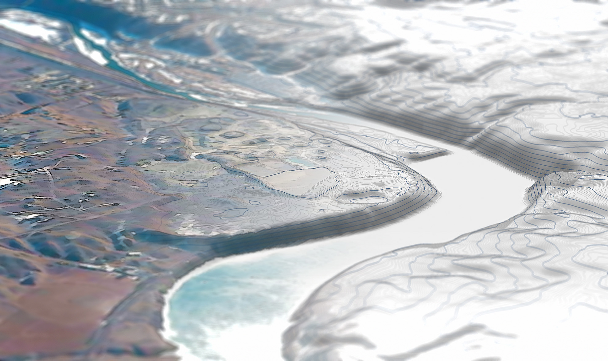 Digital terrain modelling of a former quarry and future residential neighborhood in northwest Calgary (O2 Planning + Design)