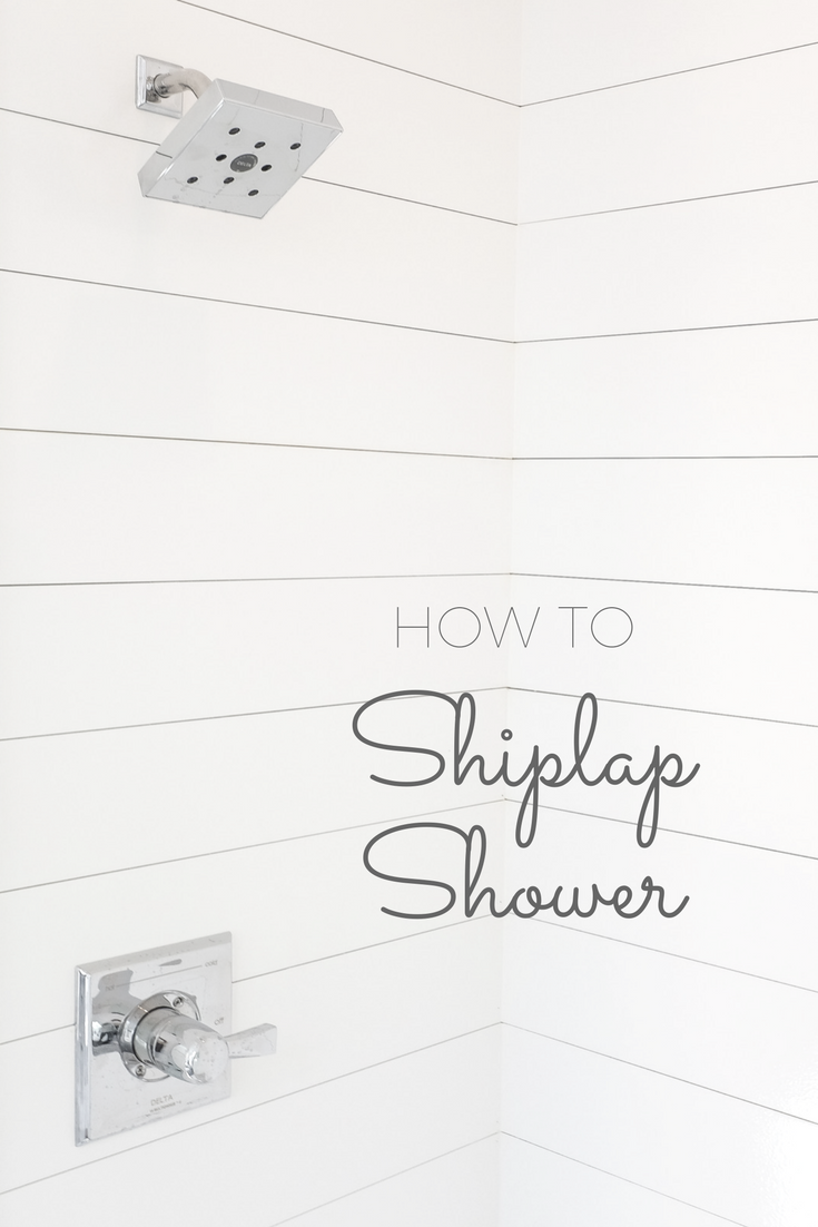 How to Install Shiplap In A Shower (and be the coolest people on the