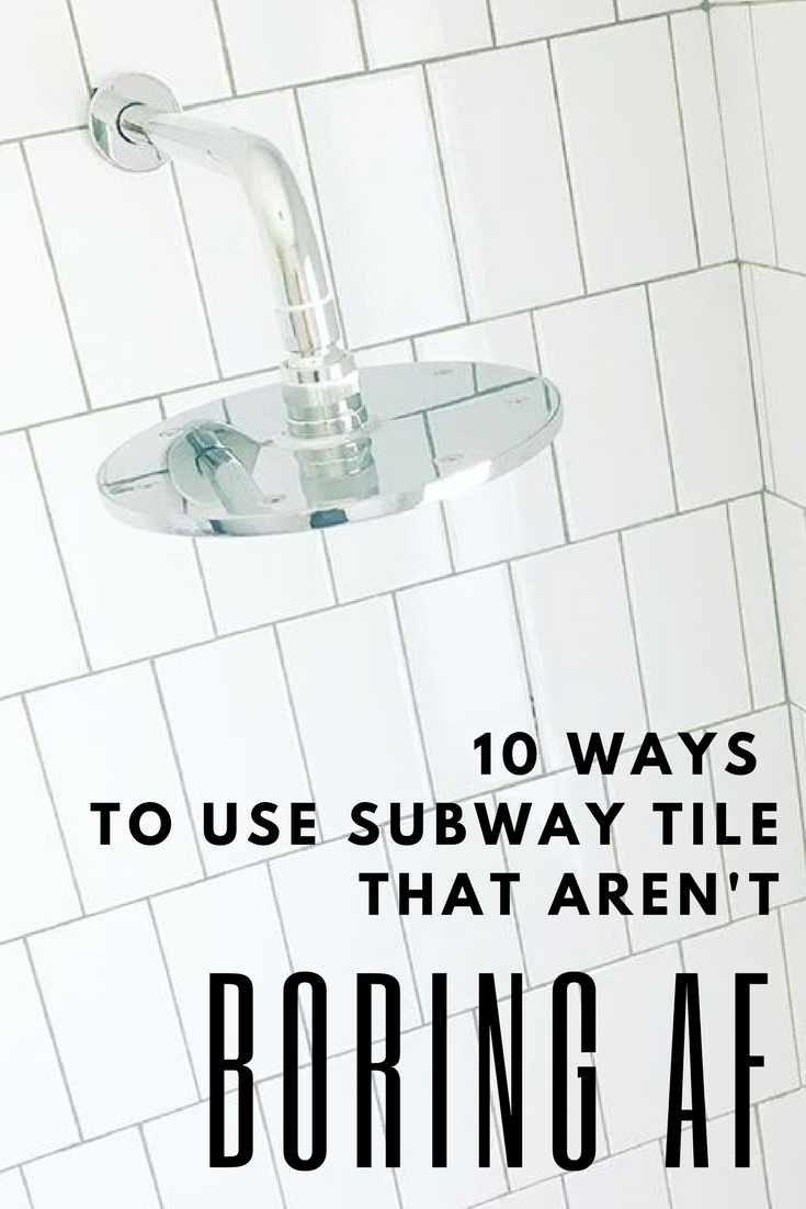 10 Ways To Use Subway Tile That Aren T, Can I Use Subway Tile In A Shower